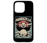 Pandazilla Giant Panda Kaiju Retro Japanese Hokusai Wave Case for iPhone 15 Pro Max