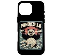 Pandazilla Giant Panda Kaiju Retro Japanese Hokusai Wave Case for iPhone 16 Pro Max