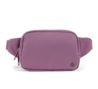 Pander Belt Bag Large 2L, Nylon Fanny Pack Purse for Women and Men with Adjustable Strap, Purple Lavender, L, Solid