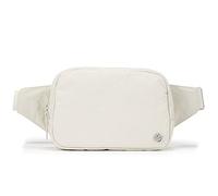 Pander Belt Bag Large 2L, Waterproof Everywhere Fanny Pack Purse for Women and Men with Adjustable Strap., White Opal, Large, Solid