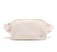 Pander Mini Belt Bag - Ultra Compact, Fits 6.7” Phone, Lipstick, Earbuds, Essentials, Small Crossbody Waist Purse, White Opal, S, Solid