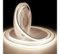 Pandery COB LED Strip Lights, Natural White 4000K, Waterproof IP67, 16.4ft/5M, CRI90+, 24V LED Strip for Bathroom, Pools and Gardens (Power Not Included)