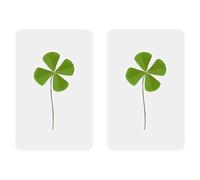 Pandiui23 4 Leaves Clover Bookmark - Genuine Four Leaf Clover, Dried & Laminated, Original Good Luck Gift, Includes Elegant Envelope, Set of 4