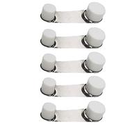Pandiui23 5 x Doorstops with 360 Degree Swivel Retainer for Adhesive Floor (White, Elegant Style)