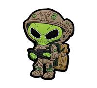 Pandiui23 Alien PVC Military Tactical Backpack Patch, Cross Training Patch for Backpacks and Vests (Alien)