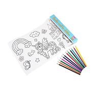 Pandiui23 Colouring Paper Rolls, 150 x 300 cm, Drawing Paper for Children, Unicorn Design, 10 Sheets
