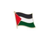 Pandiui23 Palestine Flag Brooch Pin Palestine Flag Pins Bulk Badge Palestine Flag Lapel Pins for Hat Clothing Backpack Enamel Badge, 2.3*2.2cm, Metal, Metal