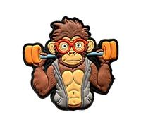 Pandiui23 PVC Monkey Patch For Tactical Backpack, Crossfit Patches For Military Backpacks, Gym Accessory Designed For Backpacks And Vest (Jumpsuit)