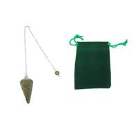 Pandiui23 Unakite Natural Stone Pendulum Crystal Pendulum for Dowsing, Chakra, Reiki, Divination, Wiccan, Meditation (Unakite)