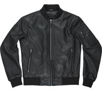 Pando Moto Falcon Aviator Leather Jacket, black, size S