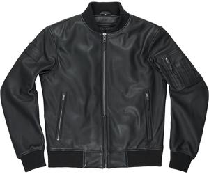 Pando Moto Falcon Aviator Leather Jacket, black, size S for Men