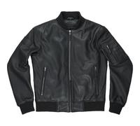 Pando Moto Falcon Aviator Motorcycle Motorbike Leather Jacket Black