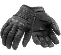 Pando Moto Onyx Black perforated Motorcycle Gloves, black, size 2XL for Men