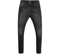 Pando Moto Rosie Devil Plain Ladies Motorcycle Jeans, Dark wash, size 30