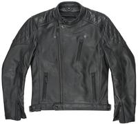 Pando Moto Twin Motorcycle Leather Jacket, black, size 3XL