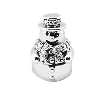 PANDOCCI 2016 Winter Collection Snowman Clear CZ Beads Fits Pandora Charms Bracelets Original Silver 925 Charm Beads For Jewelry Making