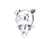 PANDOCCI 2019 Autumn Pippo The Flying Pig Bead 925 Silver DIY Fits for Original Pandora Bracelets Charm Fashion Jewelry