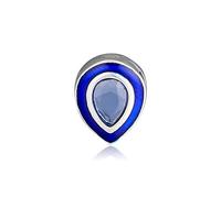 PANDOCCI 2019 Spring Reflexions Dazzling Blue Droplet Clip Bead 925 Silver DIY Fit for Original Pandora Bracelets Charm Fashion Jewelry