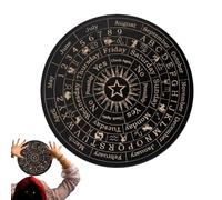 Pandolo Table for Romance - Wooden Table for Esoteric Fortune Telling, Craft Spiritual Board | Ouija Table for Mystical Messages, Plants for Energy Communication, Accessories