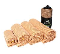 pandoo Microfibre Travel Towel | Eco-Friendly Nylon and Bamboo Fibers | Quick Drying Absorbent and Antibacterial Bath Blanket | Sport, Travel, Swimming, Shower and Beach | Case | 130 x 80 cm