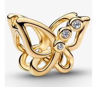 PANDORA 14ct Gold Plated Butterfly Openwork Charm 764369C01