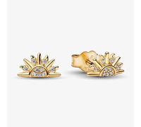 PANDORA 14ct Gold-Plated Celestial Sparkling Sun Stud Earrings 264627C01