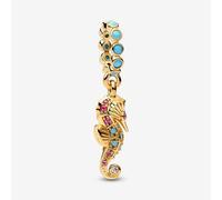 PANDORA 14ct Gold Plated Crystal Seahorse Charm 763895C01