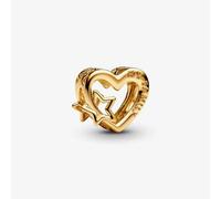 PANDORA 14ct Gold Plated Family Heart & Star Charm 762829C00