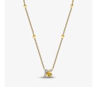 PANDORA 14ct Gold Plated Honey Bee Necklace 364560C01-45