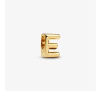 PANDORA 14ct Gold Plated Letter E Alphabet Charm 763951C00