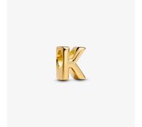 PANDORA 14ct Gold Plated Letter K Alphabet Charm 763957C00