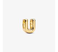 PANDORA 14ct Gold Plated Letter U Alphabet Charm 763967C00