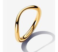 PANDORA 14ct Gold Plated Organically Shaped Band Ring 163314C00-52