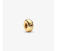 PANDORA 14ct Gold Plated Round Clip Charm 763678C00