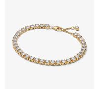 PANDORA 14ct Gold Plated Sparkling Bold Tennis Bracelet 563539C01-18