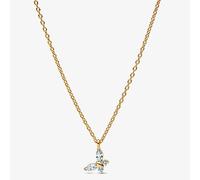PANDORA 14ct Gold Plated Sparkling Butterfly Pendant Necklace 364267C01-45