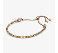 PANDORA 14ct Gold Plated Studded Chain Slider Bracelet 563090C00-2
