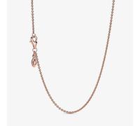PANDORA 14ct Rose Gold Plated Cable Chain 580413-45