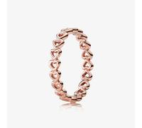 PANDORA 14ct Rose Gold Plated Linked Love Ring 180177-60