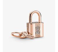 PANDORA 14ct Rose Gold Plated Padlock Key Charm 780088C01