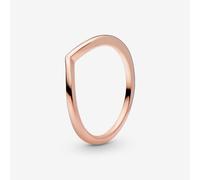 PANDORA 14ct Rose Gold Plated Shining Wish Ring 186314-58