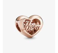 PANDORA 14ct Rose Gold Plated Thank You Mum Heart Charm 781451C00