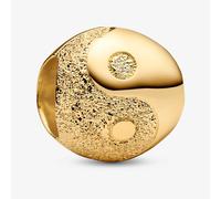 PANDORA 14ct Yellow Gold Plated Textured Yin And Yang Charm 764045C00