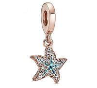 Pandora 14k Rose Gold-plated Unique Metal Blend Travel Charms