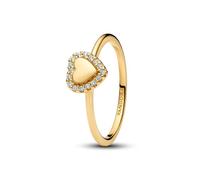 PANDORA 163801C01-54 Women's Ring Heart Gold-Coloured Ring Size 54/17.2