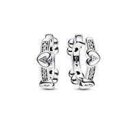 Pandora 292498C01 Hearts Hoop Earrings