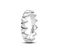 Pandora Silver Row of Hearts Ring - 52