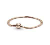 PANDORA 589338C00 Women's Multi-Snake Chain Bracelet, 18cm, Non-Precious Metal, No Gemstone.