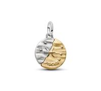 PANDORA 764991C01 Medallion Charm Pendant Two-Tone Pisces Zodiac Sign