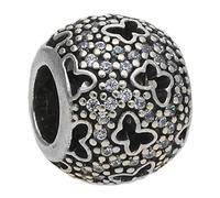 PANDORA 791482CZ Women's Bead Floating Butterflies 925 Silver Zirconia White, Sterling Silver, Cubic Zirconia